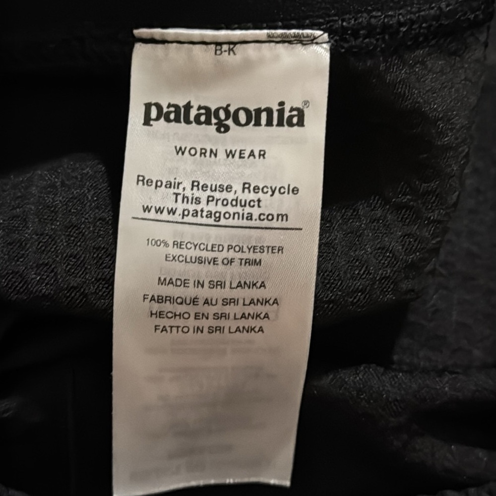 Patagonia Capilene Midweight Bottoms Black Base Layer Pants Gorpcore Outdoor-M - Picture 8 of 10